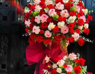 Hoa mừng khai trương hồng phát 